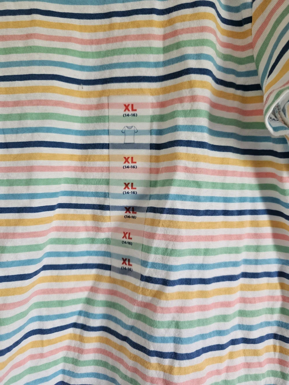 Girls' Rainbow Stripe Short-Sleeve Tee - Multicolor